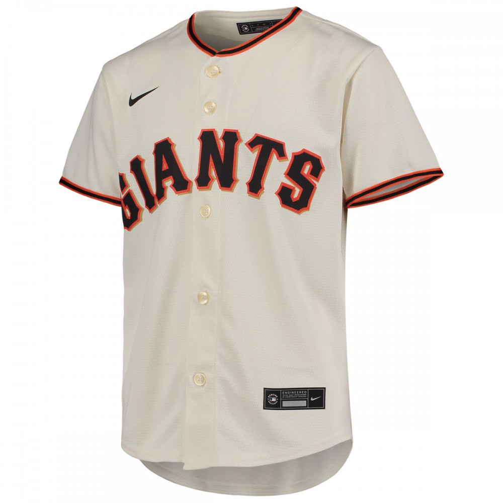 Mike Yastrzemski San Francisco Giants Youth Alternate Replica Player Jersey - Cream-Pro Kit Vault | Brand New 26/27 Sports Jerseys